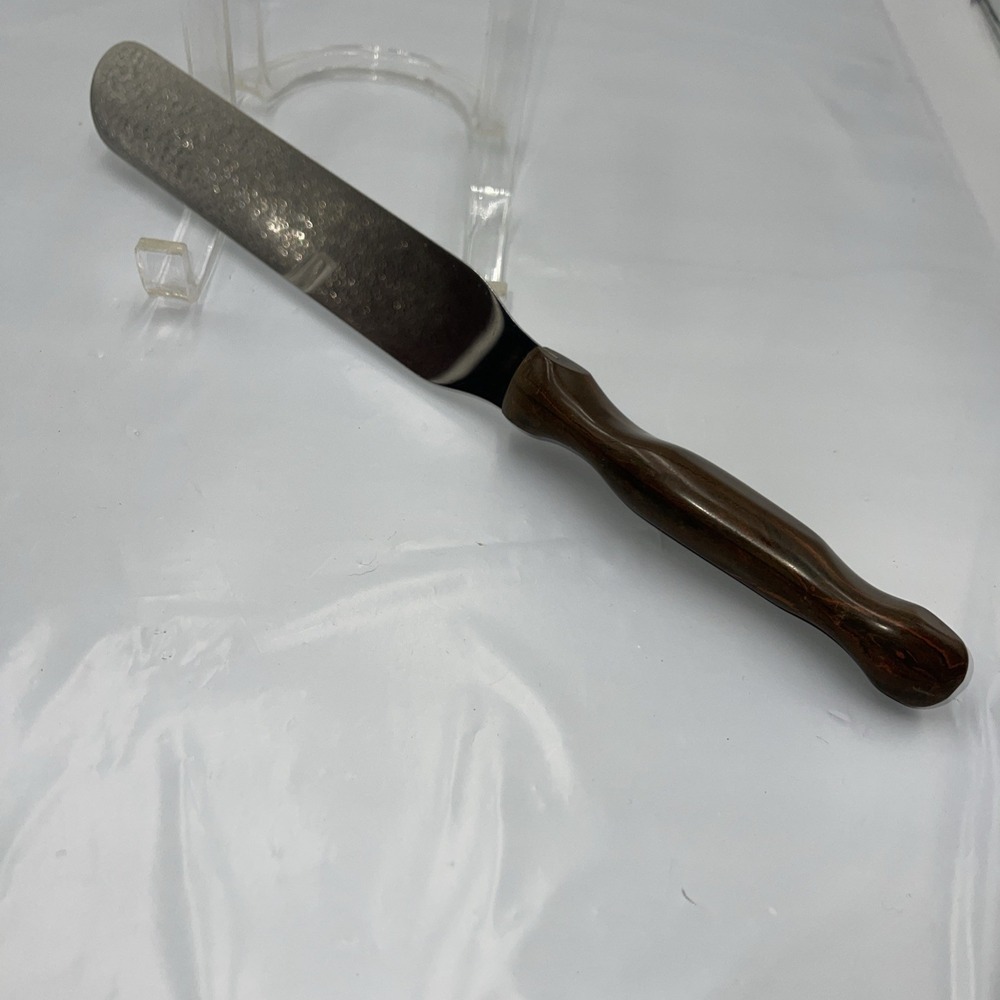 Cutco Vintage No. 1028 Cake Icing Spatula‎ Spreader Knife Classic Brown Handle